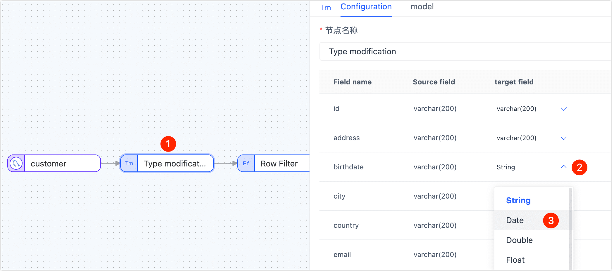 Modify Field Type
